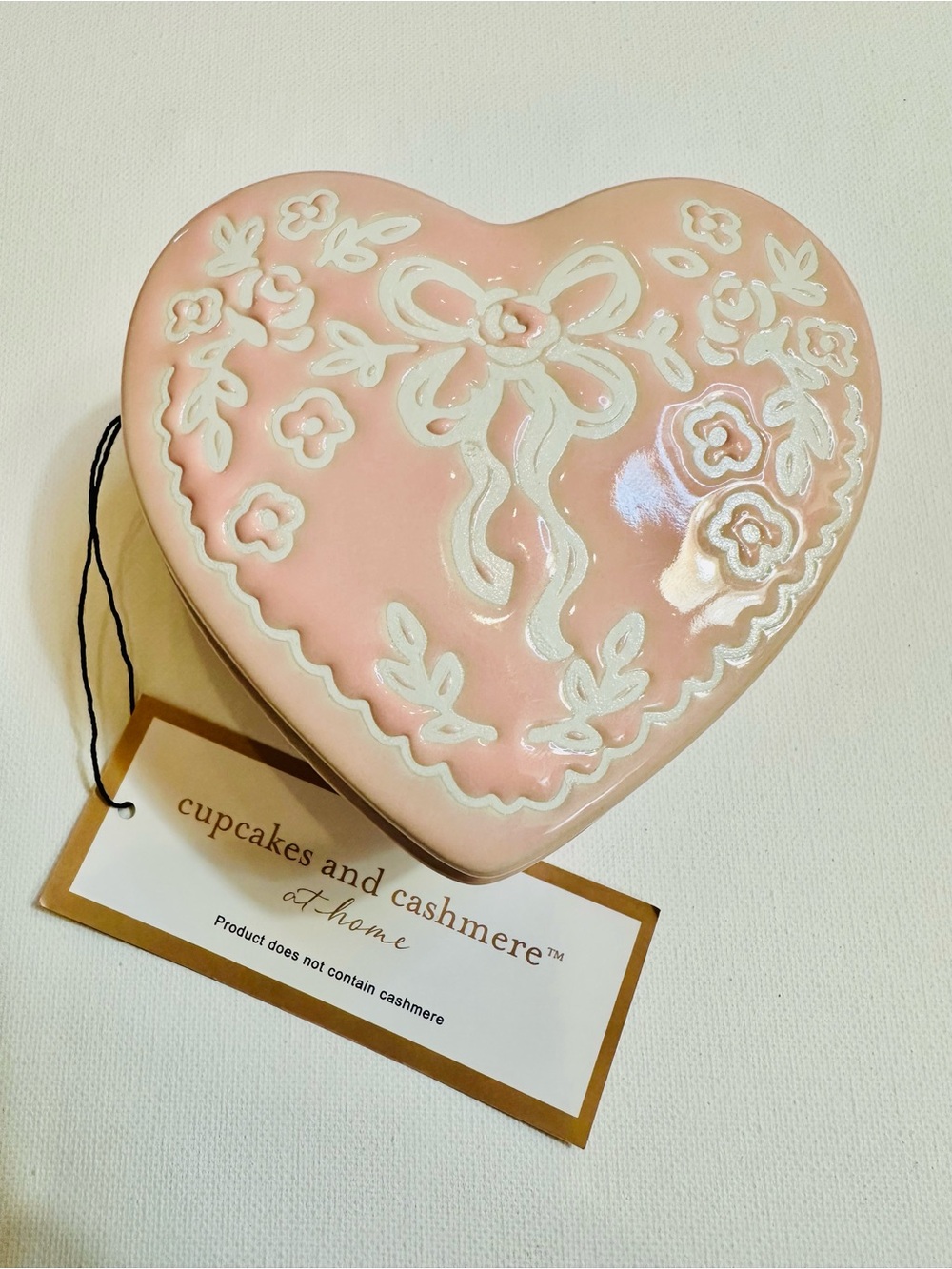 Coquette Pink Heart Trinket Dish